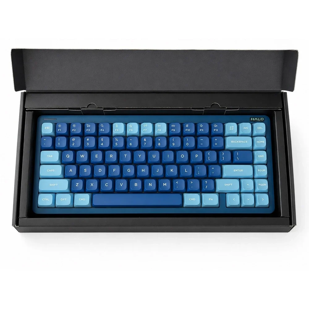 NuPhy Halo75 V2 Wireless Mechanical Keyboard Blue Lagoon Blush Switches ANSI 75%